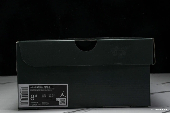 MaikeSneakers Oxidized Air Jordan FQ8138-103 4 Green 0811